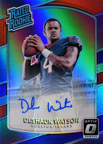 2017 Playoff Football Optic Rated Rookie Preview Autographs Deshaun Watson