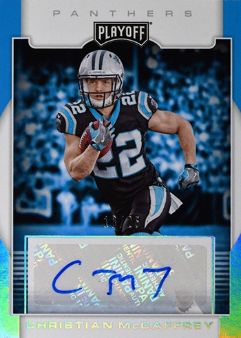 christian mccaffrey autograph card