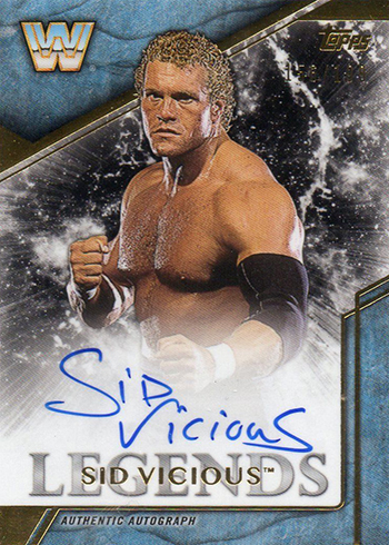 2017 Topps Legends of WWE Legends Autographs Sid Vicious