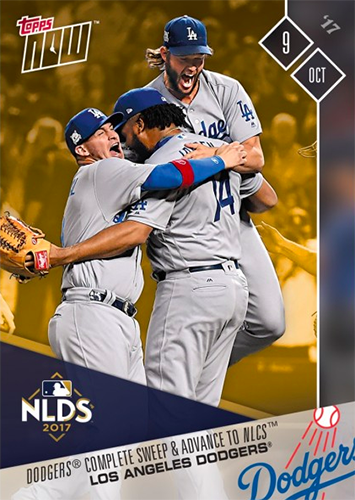 BONUS CARD advances to the NLDS 2020 Los Angeles Dodgers TOPPS NOW® Postseason 