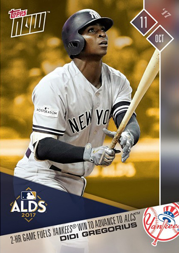 2017 Topps Now Players Weekend Checklist, Details, Bonus Cards