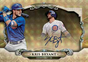 2018 Bowman Sterling Kris Bryant Autograph Gold Refractor