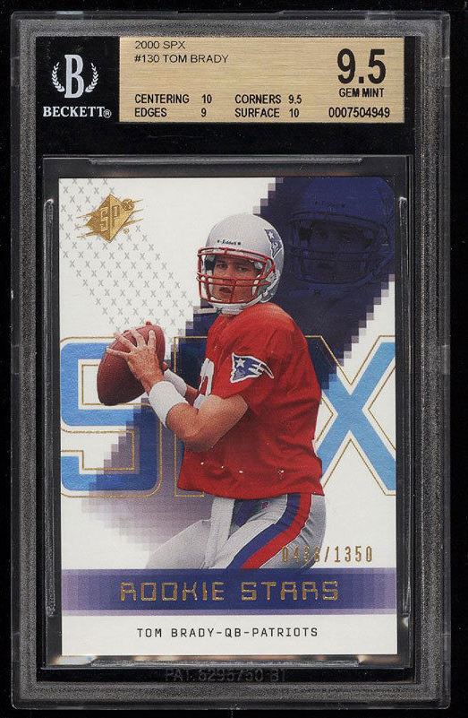 TOM BRADY ORANGE HOLO REFRACTOR CARD SP PATRIOTS BUCS JERSEY #12 - GOAT!