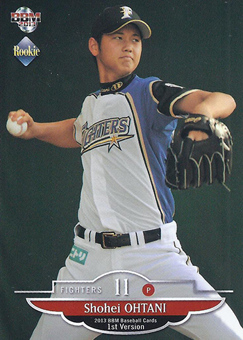 Shohei Ohtani 2013 BBM Japanese Rookie 2-sided Promo Hokkaido 