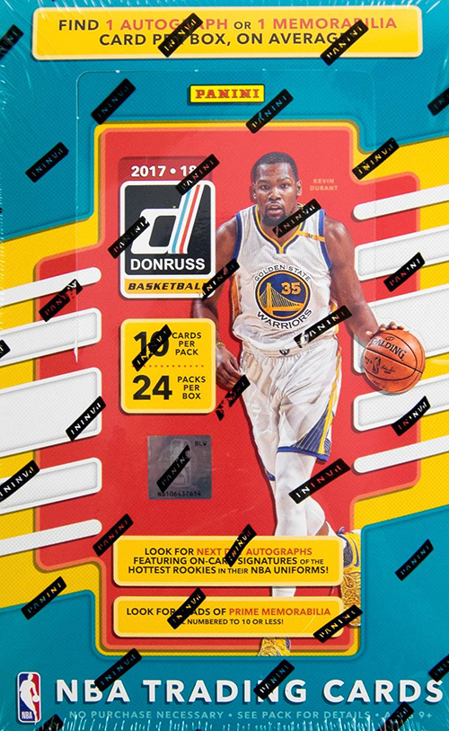 2017-18 Donruss Basketball Hobby Box