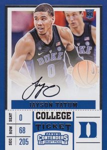 2017-18 Panini Contenders Draft Picks Jayson Tatum RC Autograph ...