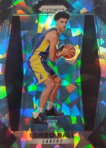 2017-18 Panini Prizm Basketball Prizms Blue Ice Lonzo Ball