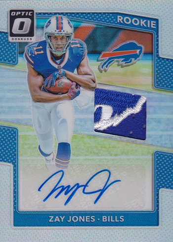 2017 Zay Jones Panini Donruss Rookie RC Phenom Jersey Relic Football Card  #11