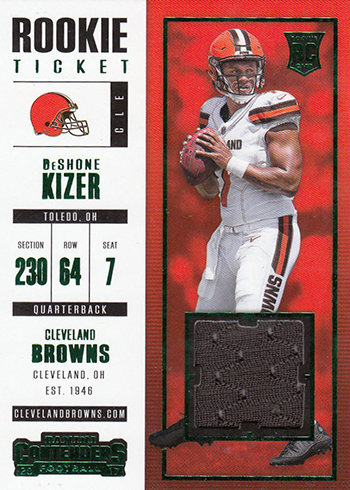 : 2017 Panini Vertex Materials Marble Football #15 DeShone Kizer  Jersey/Relic SER/5 Cleveland Browns Jersey Card Official NFL Trading Card :  Collectibles & Fine Art