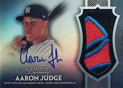 2017 Topps Dynasty Aaron Judge Rookie Card