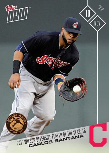 Carlos Santana - MLB TOPPS NOW® Card 676 - Print Run: 246