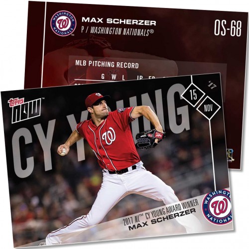 2017 Topps Update MAX SCHERZER All-Star Stitches Relic JERSEY Nationals  #ASR-MS