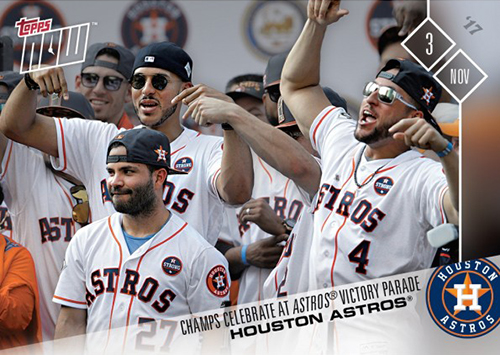  2017 Topps Now #OS-8 Craig Biggio and Jeff Bagwell Celebrate  Houston Astros World Series Championship at Victory Parade Baseball Card -  Only 401 made! : Collectibles & Fine Art