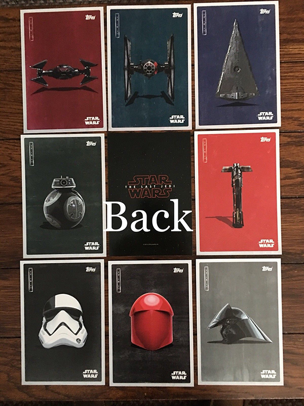 2017 Topps Star Wars: The Last Jedi Fan Event Promo Cards