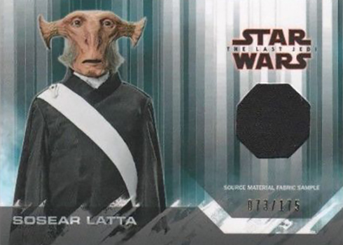 Star Wars Last Jedi Green Parallel Base Card #43 Vulptex