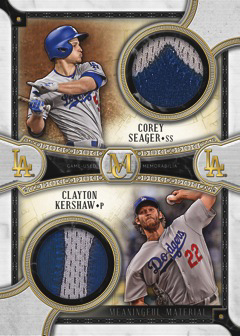2018 Topps Museum Collection Baseball Dual Meaningful Material Patch Gold