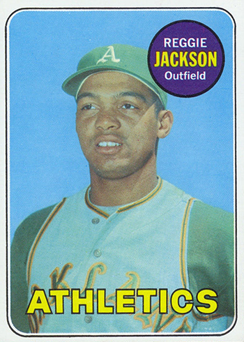 1969 Topps Style REGGIE JACKSON Custom Baseball Card – Malex Custom Cards