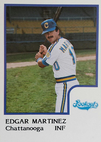 One-1988 Fleer Edgar Martinez Rookie Baseball Card No. 378 in 