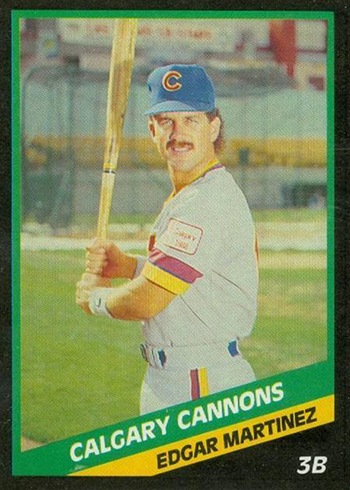 1987 Procards Calgary Cannons #2309 Edgar Martinez Rookie Card