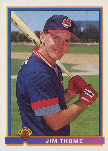 1992 Bowman Jim Thome Rookie Card #460 Cleveland Indians Set Break