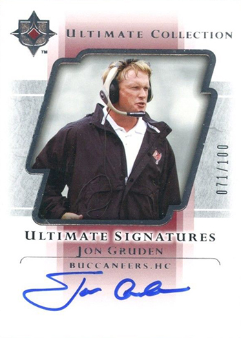 2004 Upper Deck Ultimate Collection Ultimate Signatures Jon Gruden