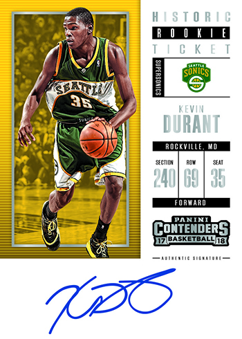 2017-18 Panini Contenders Rookie Ticket Autograph #ST-GYB Guerschon Yabusele