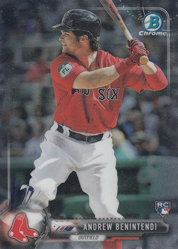 Andrew Benintendi Boston Red Sox 2017 Topps Finest # 66 Rookie Card