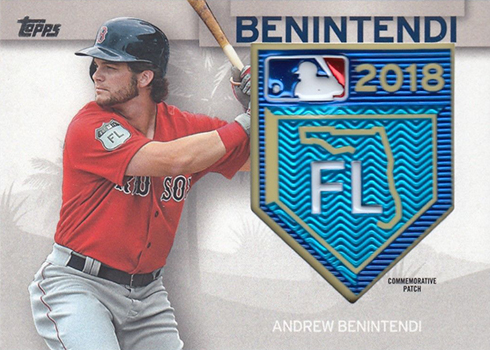 2018 TOPPS NOW® # 932 ANDREW BENINTENDI Catch World Series Boston