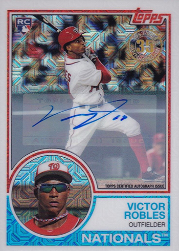 Victor Robles Signed Autographed 2018 Topps #83-85 35 Anniversary Card –