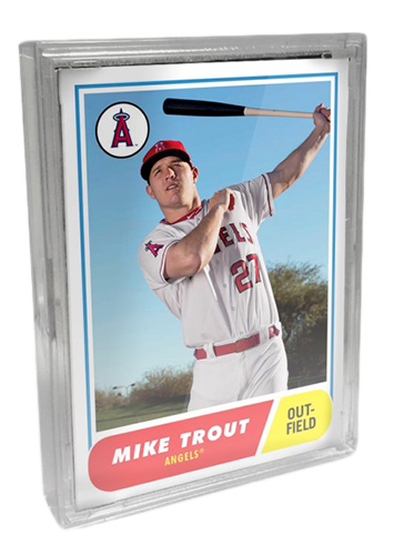 Mike Trout 2018 Topps Throwback Thursday #003 TBT SP 1968 Football Angels