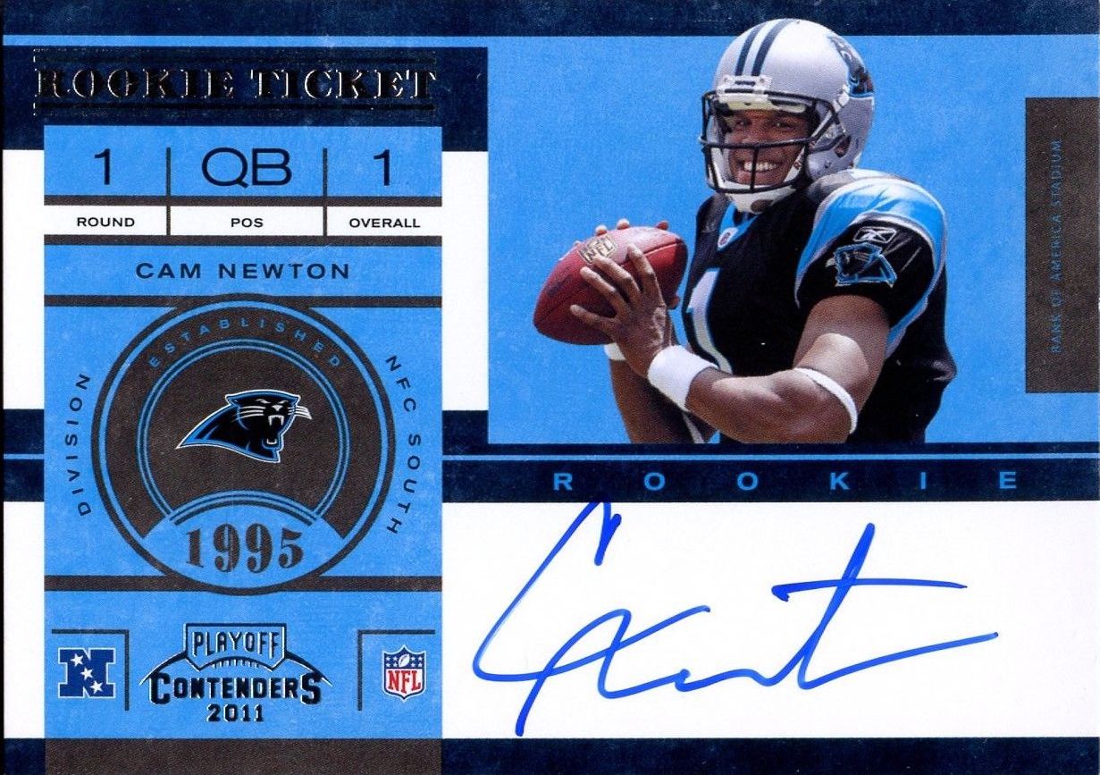 NFL Cam Newton Signed Trading Cards, Collectible Cam Newton Signed