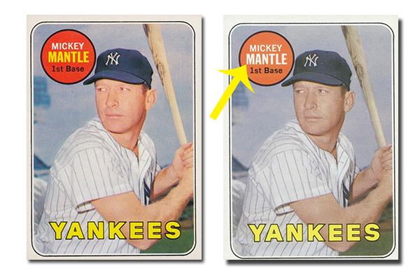 1969 Topps Mickey Mantle White Letter Comparison - Beckett News