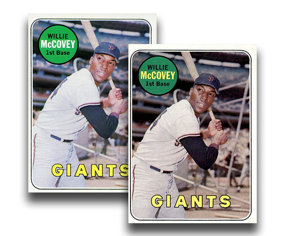 Sold at Auction: 1969 Topps Willie McCovey / Juan Marichal Giants Heroes