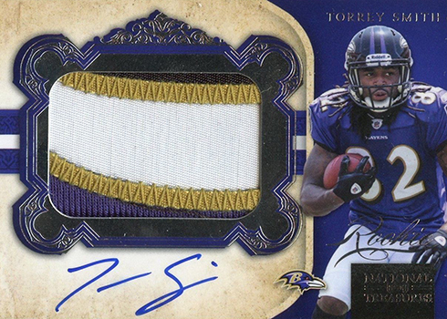 Torrey Smith 2011 Topps Five Star Autographed Rookie Football Card