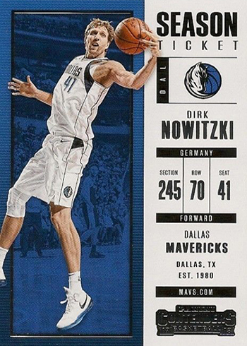 2017-18 Panini Contenders Basketball Dirk Nowitzki