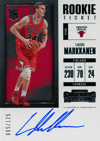 2017-18 Panini Contenders Basketball Rookie Ticket Autographs