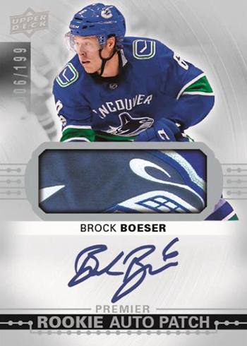 2017-18 Upper Deck Premier Hockey Base Rookie Auto Patch