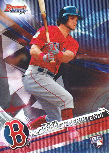 Andrew Benintendi Boston Red Sox 2017 Topps Finest # 66 Rookie Card