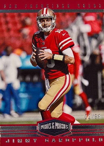 Athlon Sports Jimmy Garoppolo signed 2017 Panini Donruss