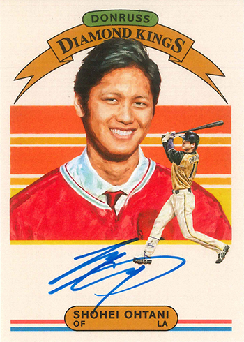 2018 Donruss Diamond Kings Autograph Shohei Ohtani