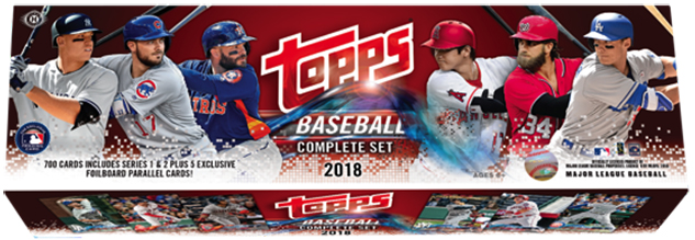 2018 Topps Baseball Complete Set Hobby Box
