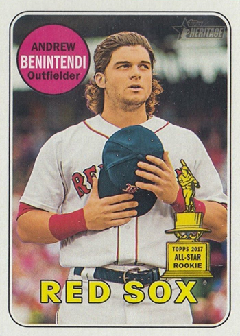 2018 TOPPS NOW® # 932 ANDREW BENINTENDI Catch World Series Boston