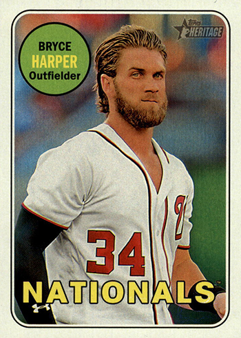 2018 Topps X Bryce Harper 220 Second to None Best Hair #H-1 Andrew