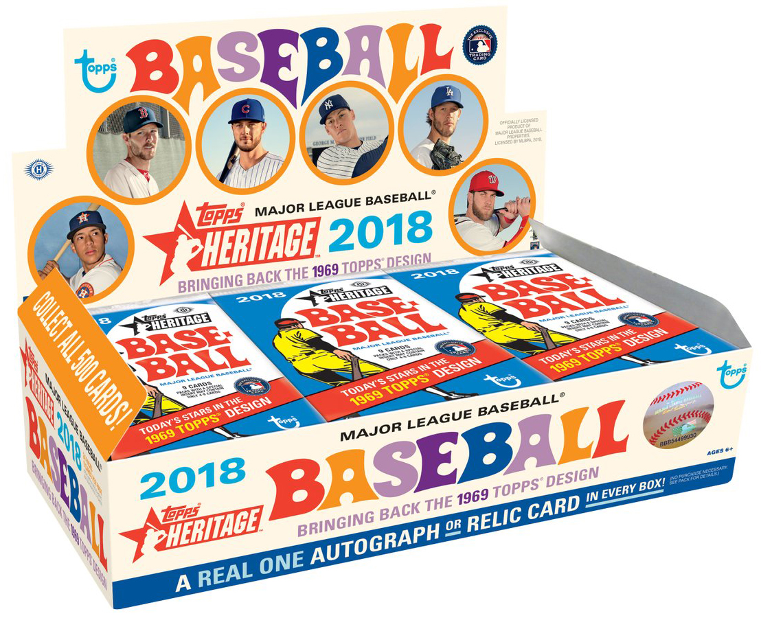 2018 Topps Heritage Baseball Hobby Box