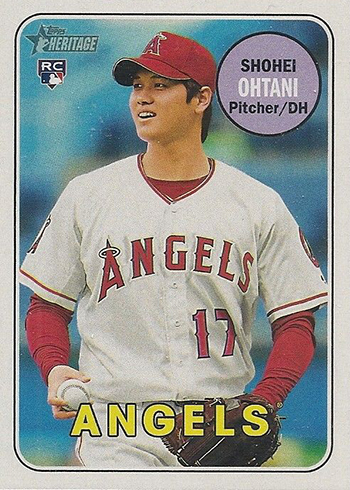 Shohei Ohtani 2023 Topps Baseball Series Mint Card #17 picturing him in his  White Los Angeles Angels Jersey
