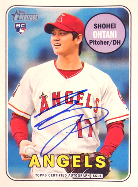 2018 Topps Heritage Shohei Ohtani Autograph