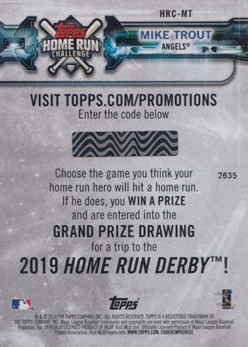 2018 Topps Home Run Challenge Justin Smoak Winner SSP /37 Rare Blue Jays