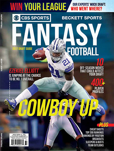 Beckett Fantasy Football Magazine 2019 (++ FREE GIFT) ENCORE CBS Sports:  : Books