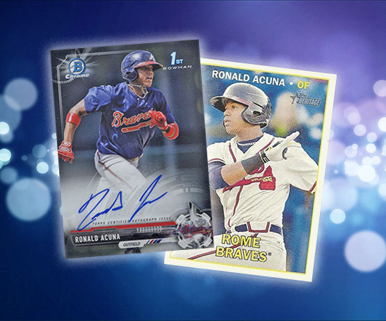 Ronald Acuna Jr. Rookie Card and Prospect Card Highlights