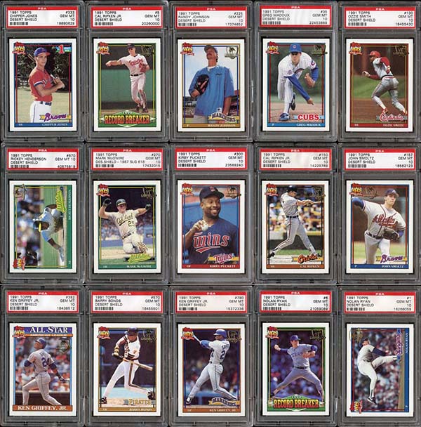 Auction Item 143628529434 Baseball Cards 1991 Topps Desert Shield